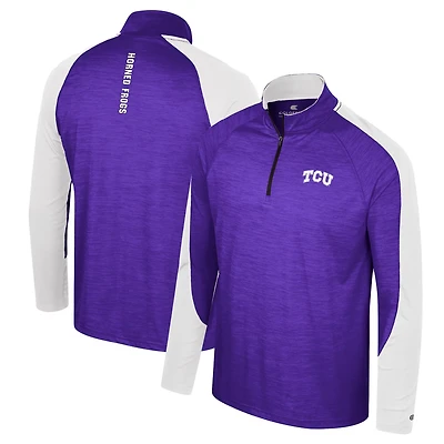 Colosseum TCU Horned Frogs Langmore Raglan Quarter-Zip Top