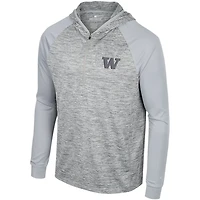 Colosseum Washington Huskies Cybernetic Raglan Quarter-Zip Hooded Top