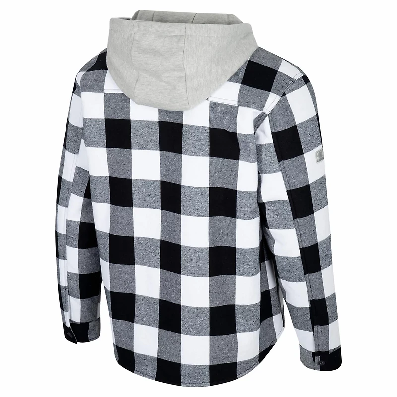 Colosseum White Iowa State Cyclones Buffalo Plaid Full-Zip Jacket
