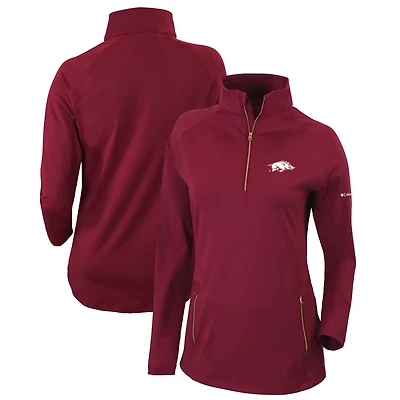 Columbia Arkansas Razorbacks Outward Nine Omni-Wick Quarter-Zip Jacket