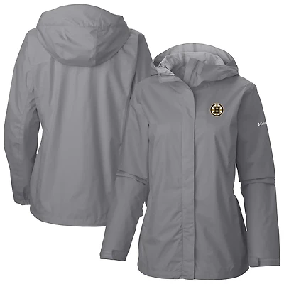 Columbia Boston Bruins Arcadia Omni-Tech Full-Zip Hooded Rain Jacket