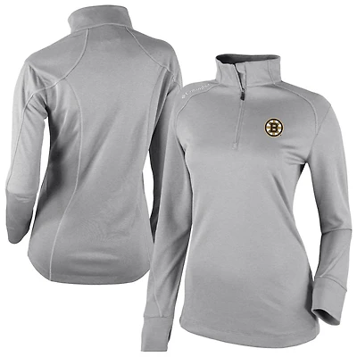 Columbia Boston Bruins Shotgun Omni-Wick 20 Raglan Quarter-Zip Top