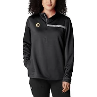 Columbia Boston Bruins Skiff Guide Fleece Omni-Shade Quarter-Zip Jacket
