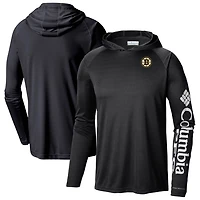 Columbia Boston Bruins Terminal Tackle Omni-Shade Raglan Pullover Hoodie