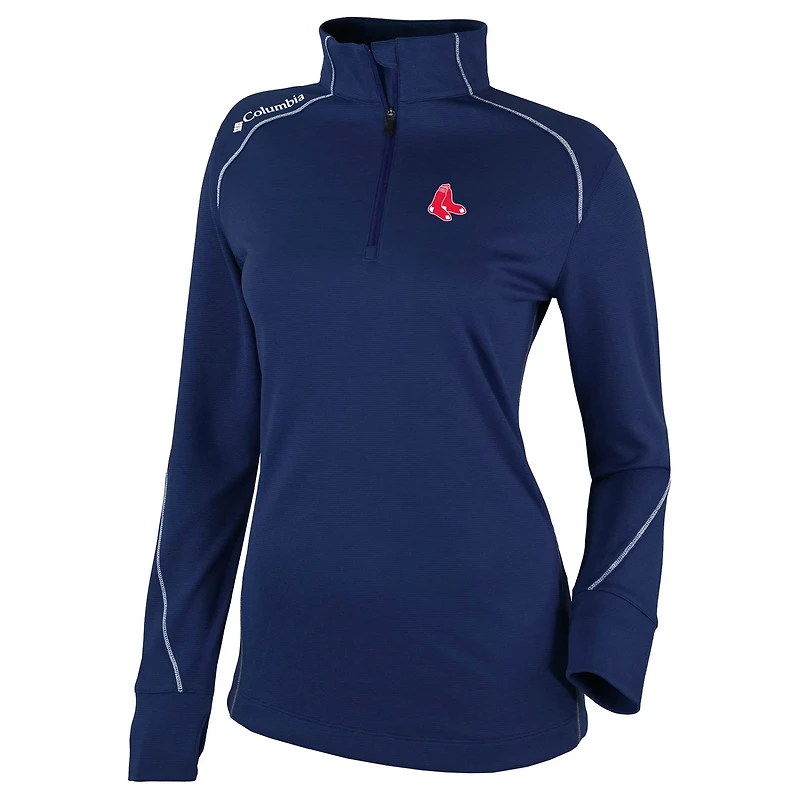 Columbia Boston Red Sox Cooperstown Collection Shotgun 20 Omni-Wick Quarter-Zip Top