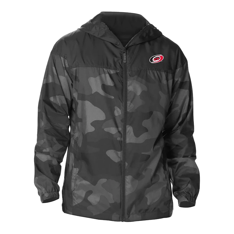 Columbia Carolina Hurricanes Camo Flash Challenger Omni-Shade Full-Zip Hoodie Windbreaker Jacket