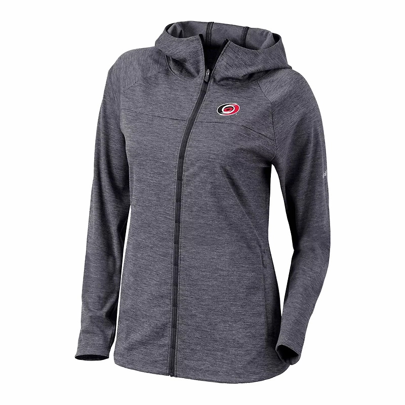Columbia Carolina Hurricanes Half Shot Omni-Wick Raglan Full-Zip Hoodie