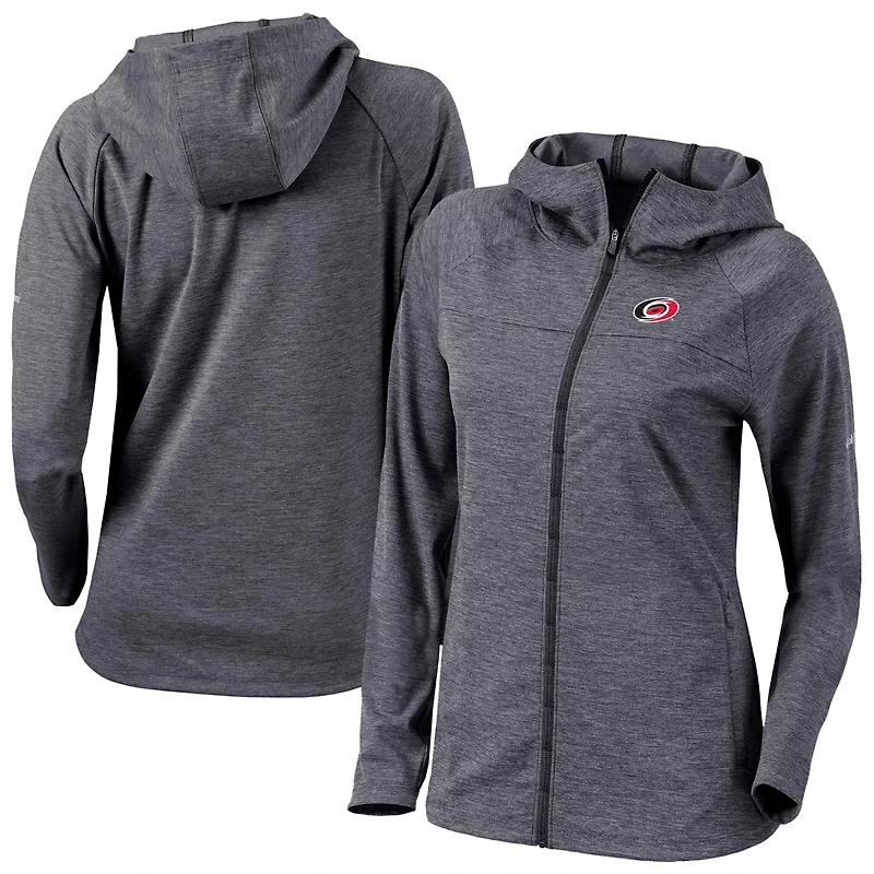 Columbia Carolina Hurricanes Half Shot Omni-Wick Raglan Full-Zip Hoodie