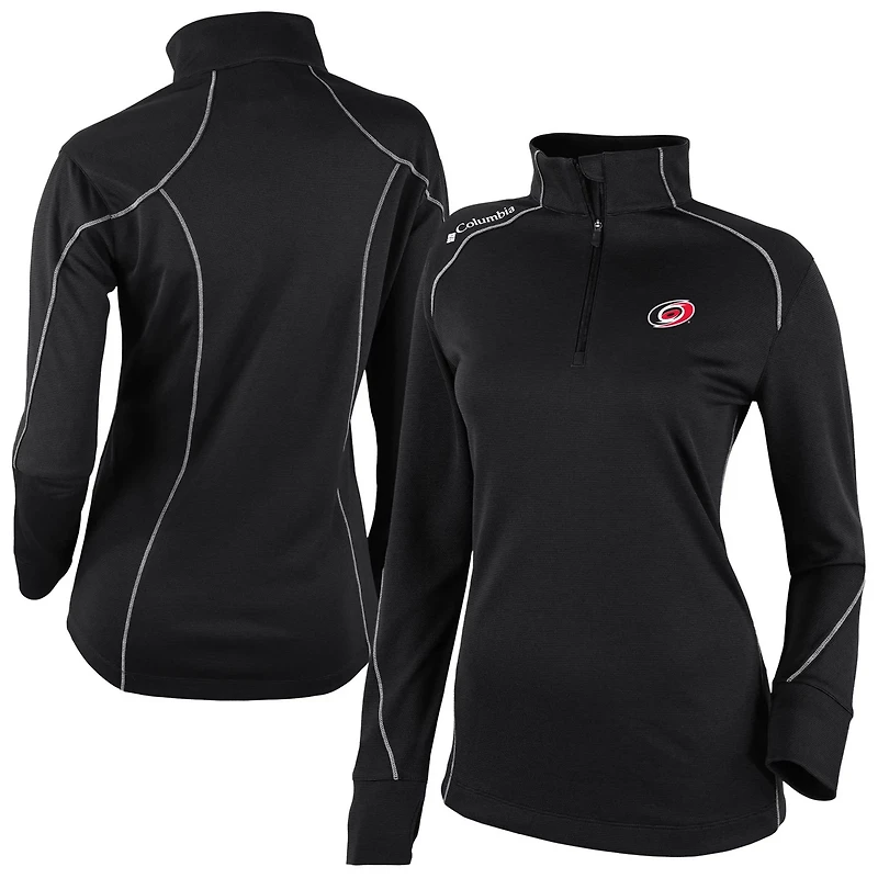 Columbia Carolina Hurricanes Shotgun Omni-Wick 20 Raglan Quarter-Zip Top