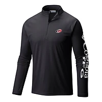 Columbia Carolina Hurricanes Terminal Tackle Omni-Wick Raglan Quarter-Zip Top