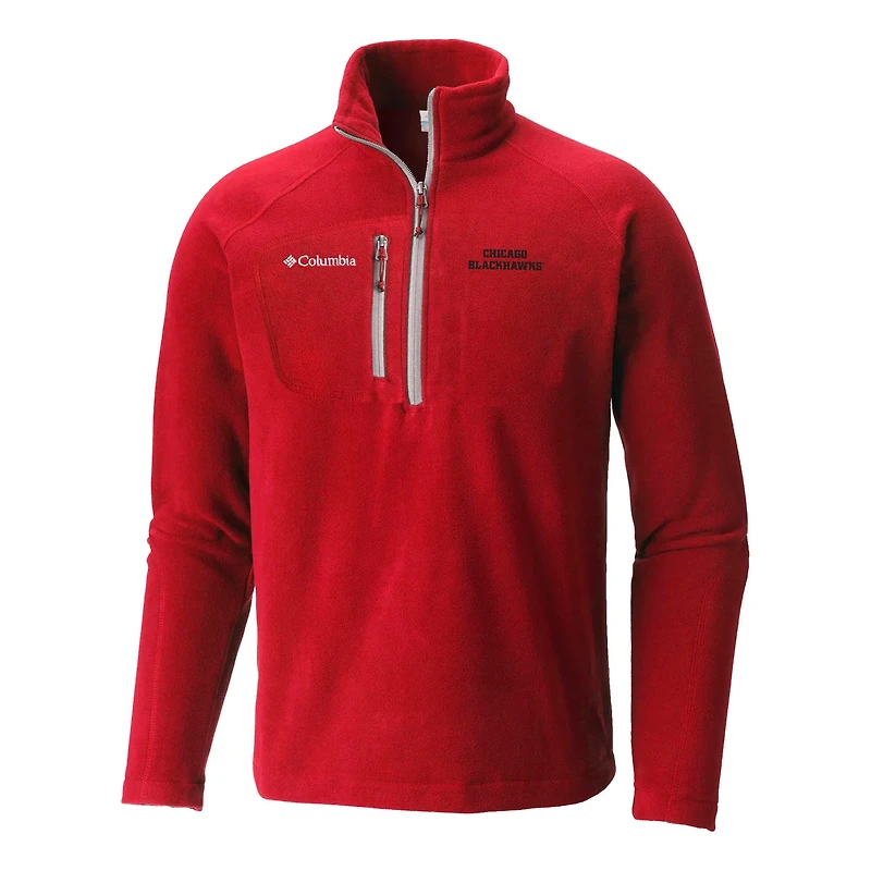 Columbia Chicago hawks Fast Trek III Raglan Half-Zip Fleece Jacket