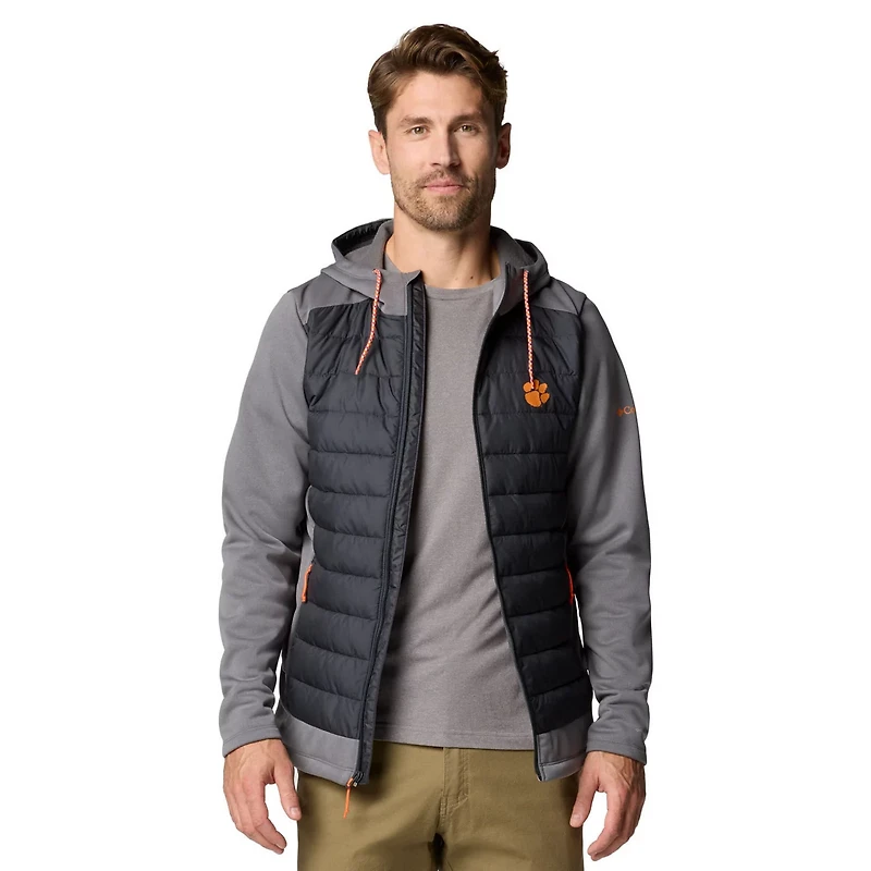 Columbia Clemson Tigers Out-Shield Hybrid Full-Zip Hoodie Jacket