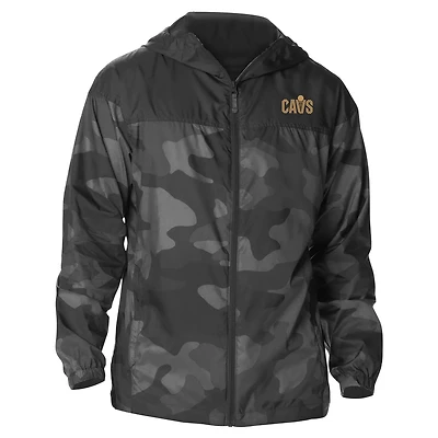 Columbia Cleveland Cavaliers Camo Flash Challenger Windbreaker Full-Zip Jacket