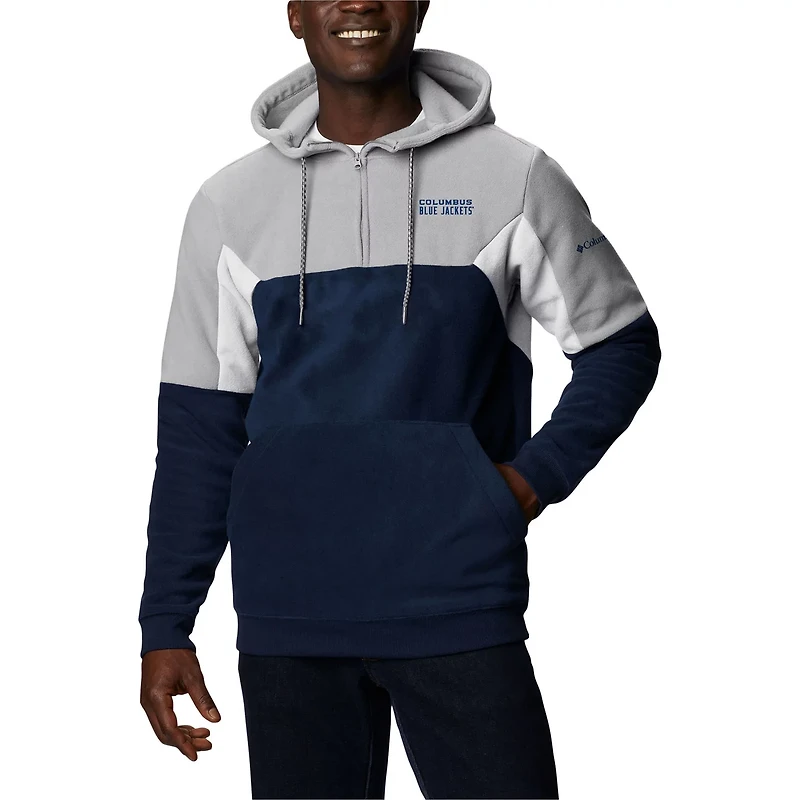 Columbia Columbus Blue Jackets Lodge Fleece Quarter-Zip Hoodie