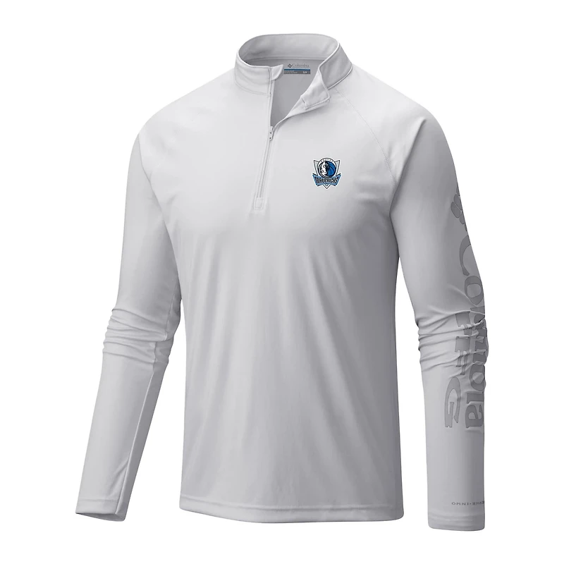 Columbia Dallas Mavericks Terminal Tackle Raglan Omni-Shade Quarter-Zip Jacket