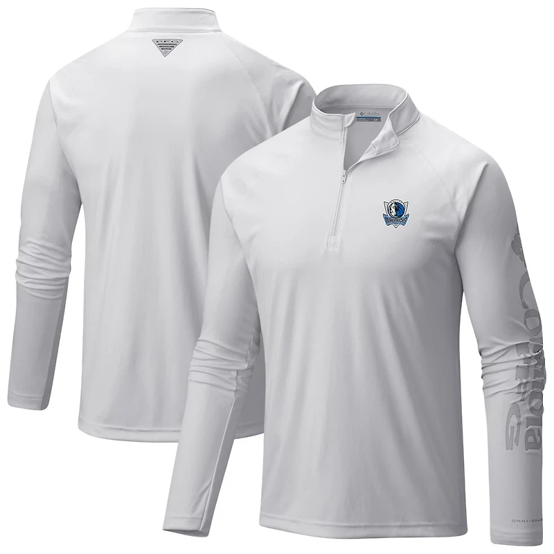 Columbia Dallas Mavericks Terminal Tackle Raglan Omni-Shade Quarter-Zip Jacket