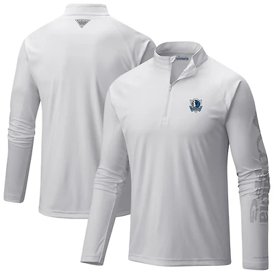 Columbia Dallas Mavericks Terminal Tackle Raglan Omni-Shade Quarter-Zip Jacket