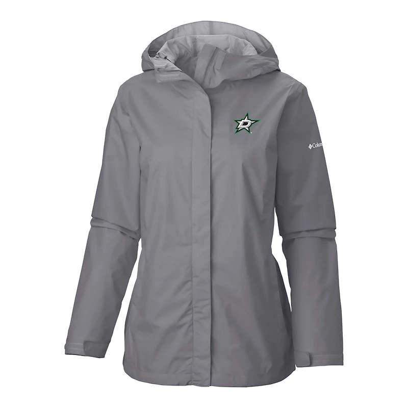 Columbia Dallas Stars Arcadia Omni-Tech Full-Zip Hooded Rain Jacket