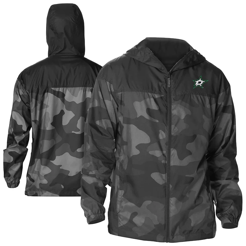 Columbia Dallas Stars Camo Flash Challenger Omni-Shade Full-Zip Hoodie Windbreaker Jacket