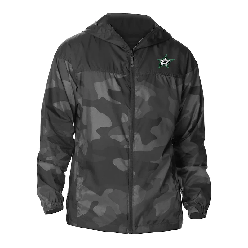 Columbia Dallas Stars Camo Flash Challenger Omni-Shade Full-Zip Hoodie Windbreaker Jacket