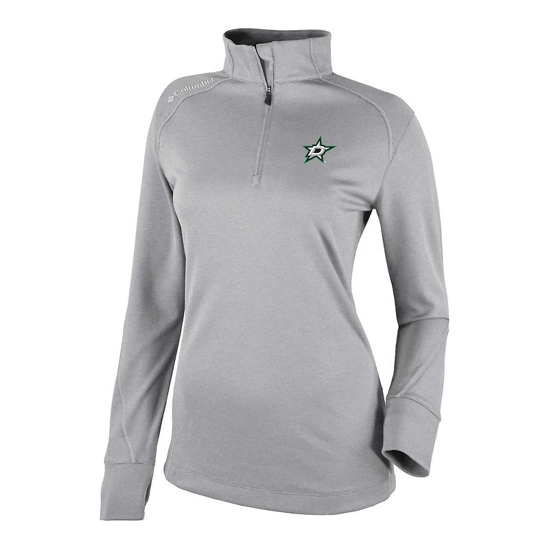 Columbia Dallas Stars Shotgun Omni-Wick 20 Raglan Quarter-Zip Top
