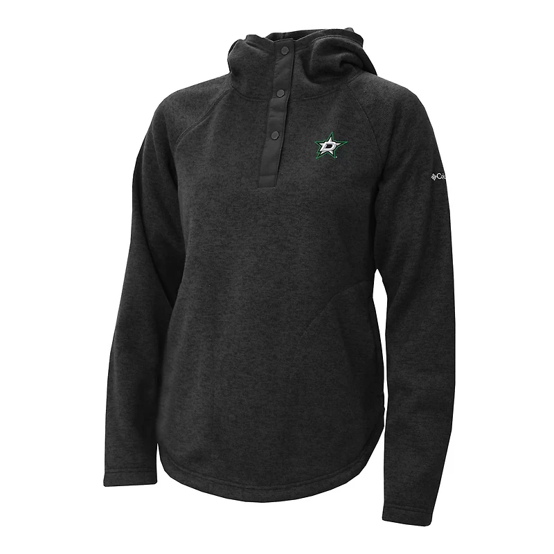 Columbia Dallas Stars Sweater Weather Quarter-Snap Hoodie