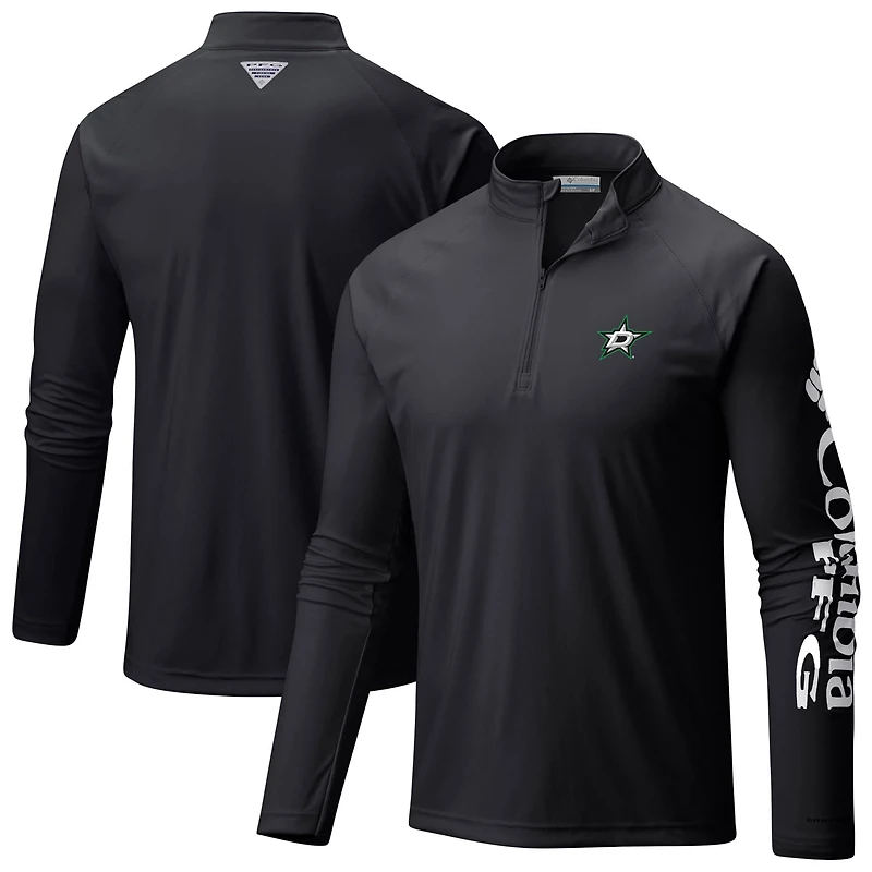 Columbia Dallas Stars Terminal Tackle Omni-Wick Raglan Quarter-Zip Top