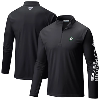 Columbia Dallas Stars Terminal Tackle Omni-Wick Raglan Quarter-Zip Top