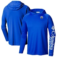 Columbia Edmonton Oilers Terminal Tackle Omni-Shade Raglan Pullover Hoodie
