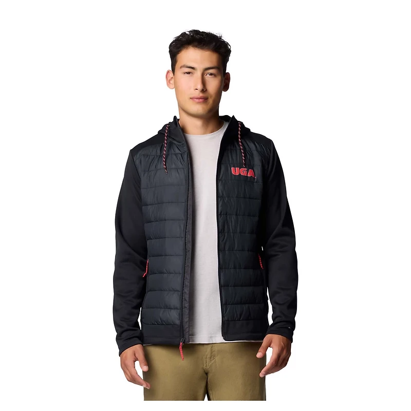 Columbia Georgia Bulldogs Out-Shield Hybrid Full-Zip Hoodie Jacket