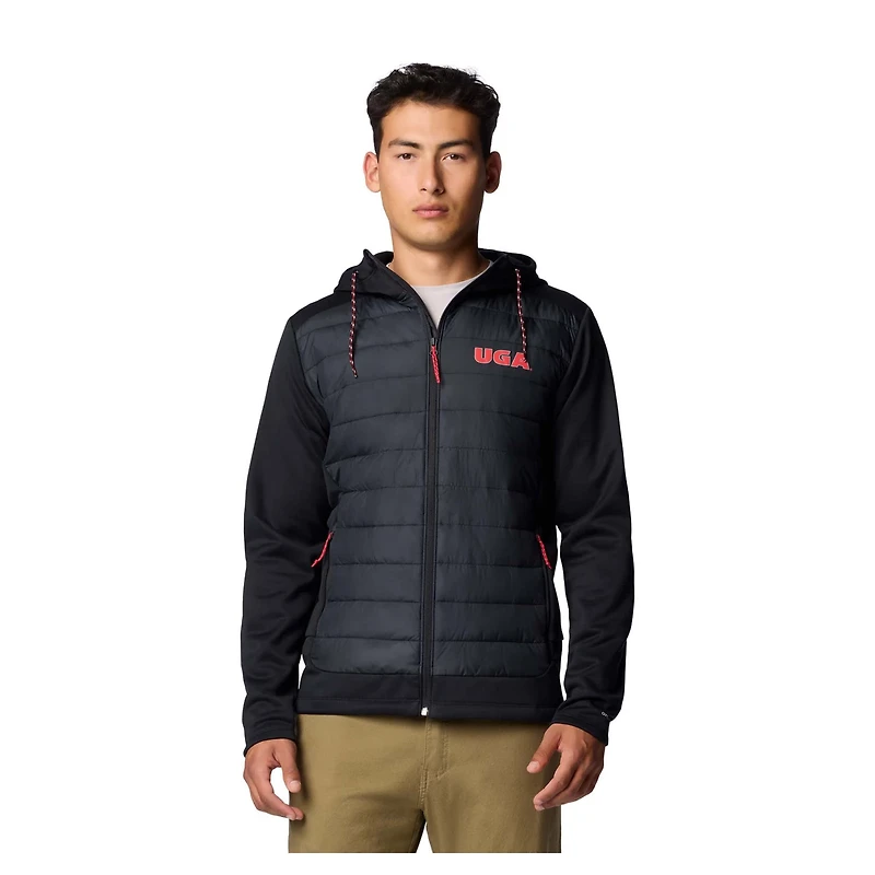 Columbia Georgia Bulldogs Out-Shield Hybrid Full-Zip Hoodie Jacket