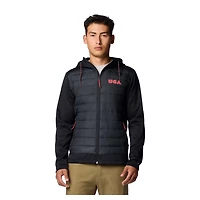 Columbia Georgia Bulldogs Out-Shield Hybrid Full-Zip Hoodie Jacket