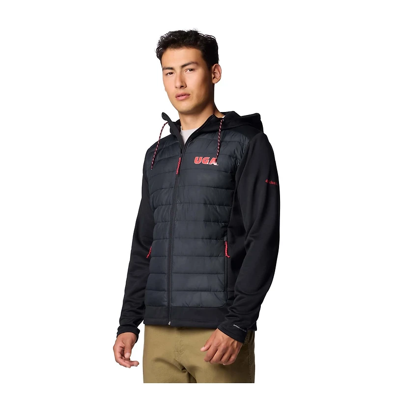 Columbia Georgia Bulldogs Out-Shield Hybrid Full-Zip Hoodie Jacket