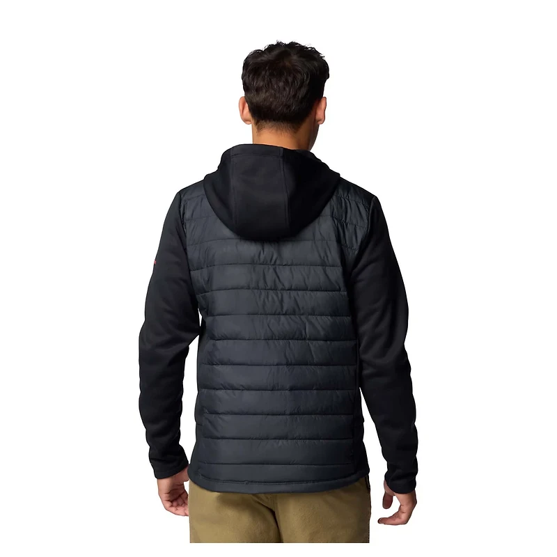 Columbia Georgia Bulldogs Out-Shield Hybrid Full-Zip Hoodie Jacket