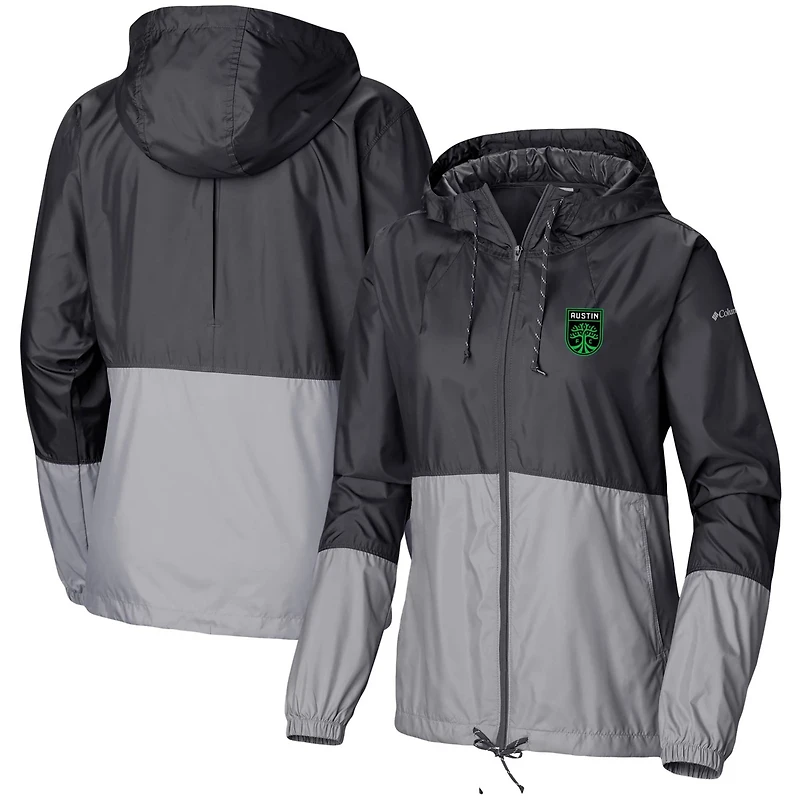 Columbia Gray Austin FC Flash Forward Team Windbreaker Jacket