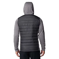 Columbia Gray Purdue Boilermakers Out-Shield Hybrid Full-Zip Hoodie Jacket