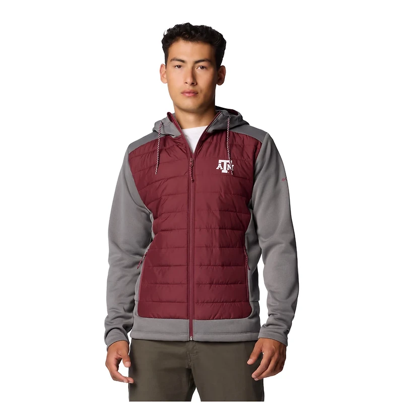Columbia Gray Texas AM Aggies Out-Shield Hybrid Full-Zip Hoodie Jacket