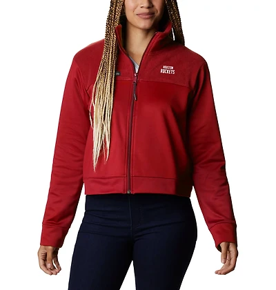 Columbia Houston Rockets Omni-Wick Cropped River Fleece Full-Zip Jacket