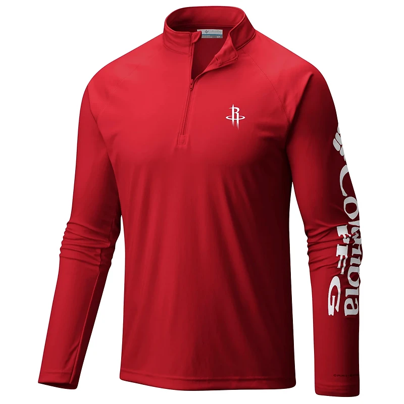 Columbia Houston Rockets PFG Terminal Tackle Quarter-Zip Top
