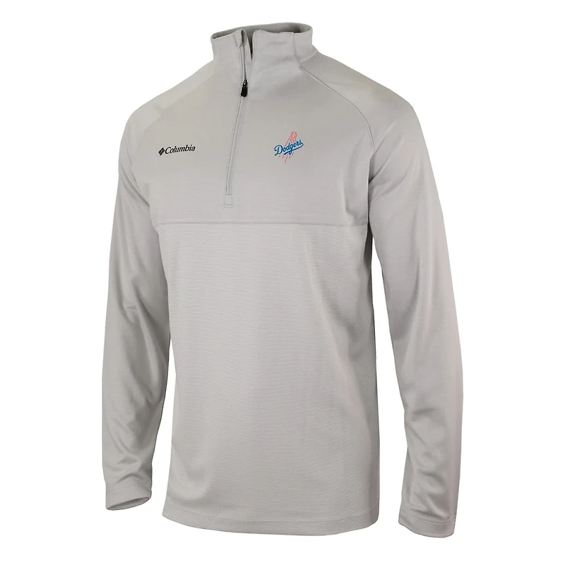 Columbia Los Angeles Dodgers Omni-Wick Rockin' It Raglan Quarter-Zip Top