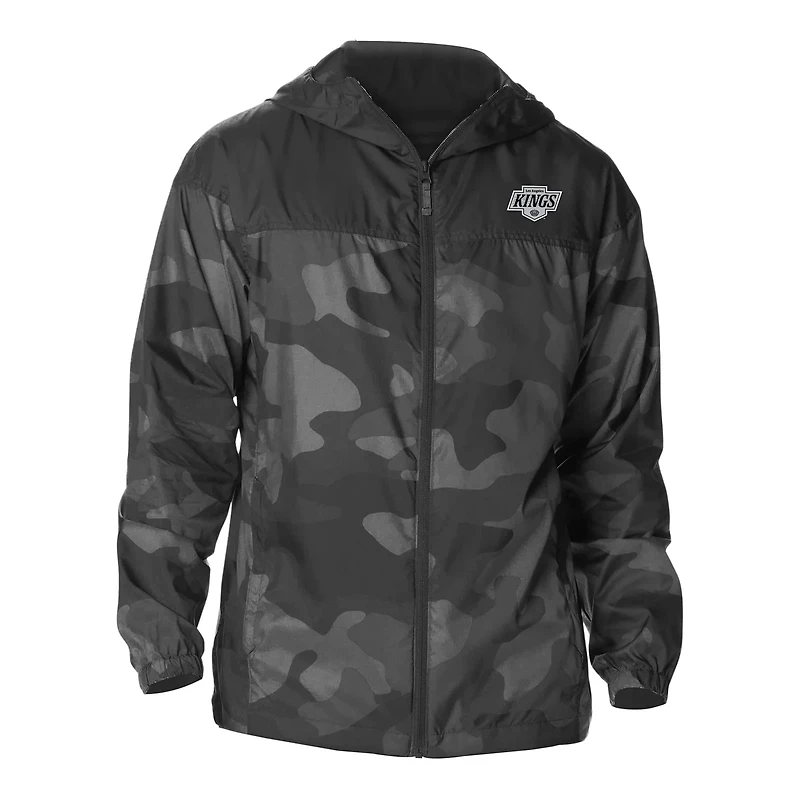 Columbia Los Angeles Kings Camo Flash Challenger Omni-Shade Full-Zip Hoodie Windbreaker Jacket