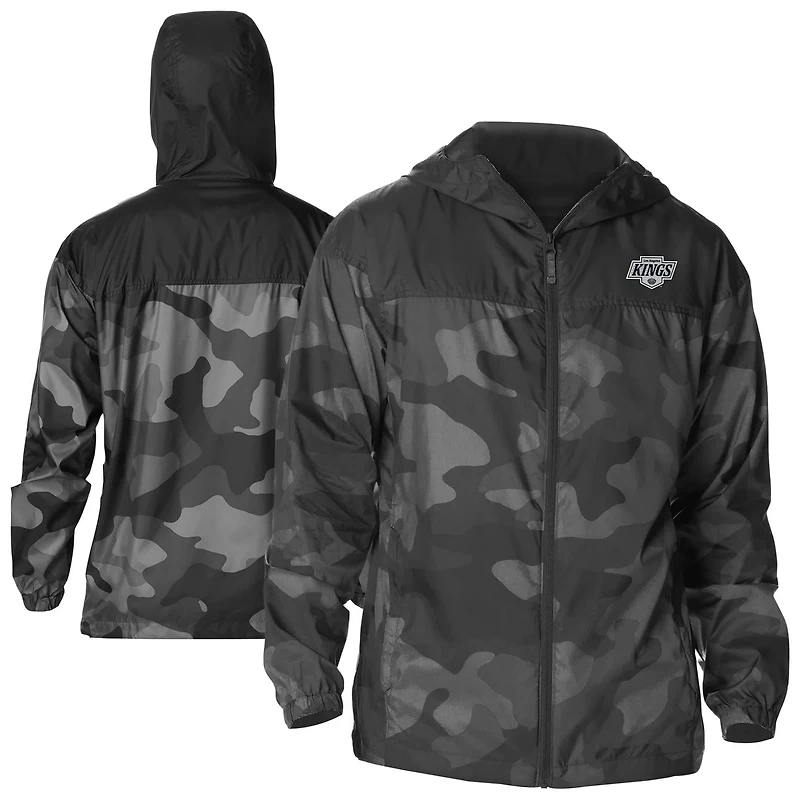 Columbia Los Angeles Kings Camo Flash Challenger Omni-Shade Full-Zip Hoodie Windbreaker Jacket