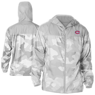 Columbia Montreal Canadiens Camo Flash Challenger Omni-Shade Full-Zip Hoodie Windbreaker Jacket