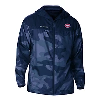 Columbia Montreal Canadiens Camo Flash Challenger Omni-Shade Full-Zip Hoodie Windbreaker Jacket