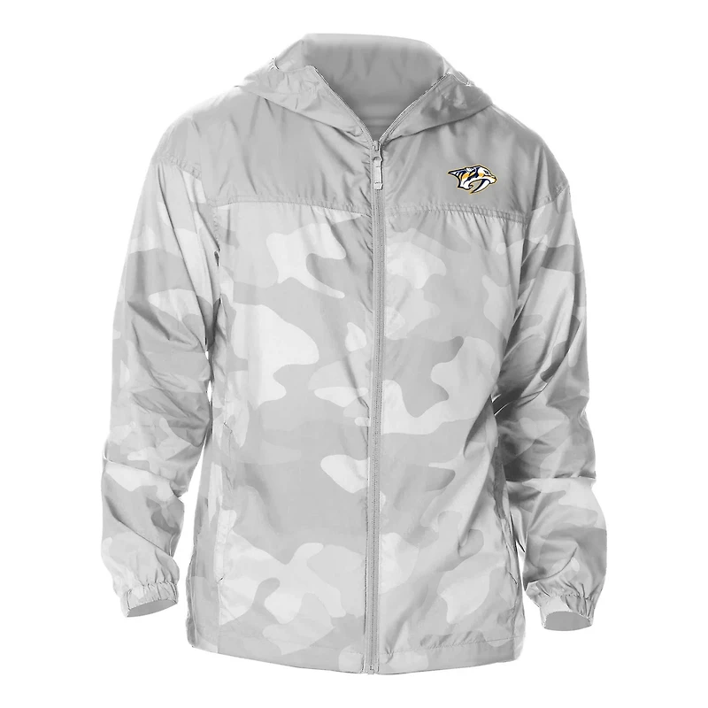 Columbia Nashville Predators Camo Flash Challenger Omni-Shade Full-Zip Hoodie Windbreaker Jacket