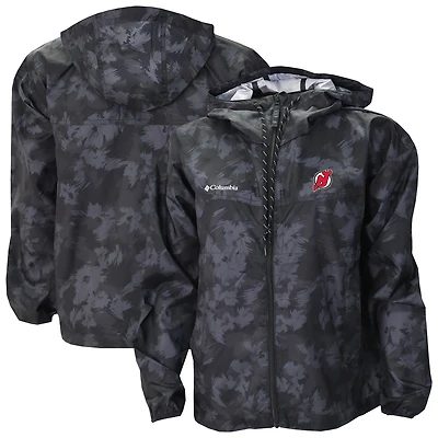 Columbia New Jersey Devils Flash Challenger Omni-Shade Full-Zip Windbreaker Jacket
