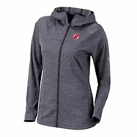 Columbia New Jersey Devils Half Shot Omni-Wick Raglan Full-Zip Hoodie