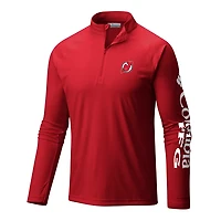 Columbia New Jersey Devils Terminal Tackle Omni-Wick Raglan Quarter-Zip Top