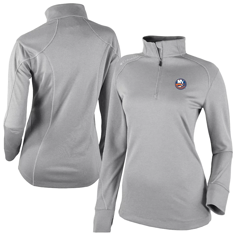 Columbia New York Islanders Shotgun Omni-Wick 20 Raglan Quarter-Zip Top