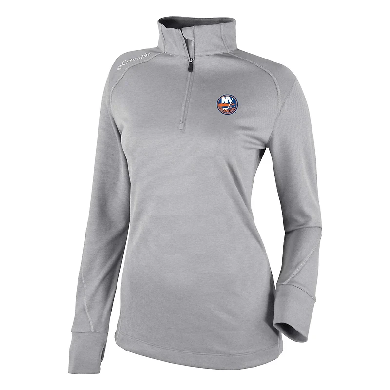 Columbia New York Islanders Shotgun Omni-Wick 20 Raglan Quarter-Zip Top
